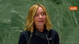 Meloni all'assemblea Generale dell'Onu: "Destino ci sfida, dobbiamo essere all'altezza" - INTEGRALE