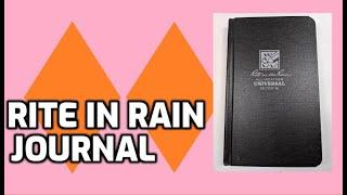 Rite in the Rain Waterproof Hard Cover Notebook Unboxing and Review