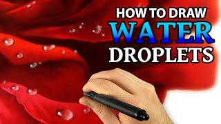 How to Draw WATER DROPS - Digital Art Tutorial
