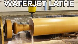 Turning a Waterjet into a Lathe | Woodturning with a Waterjet