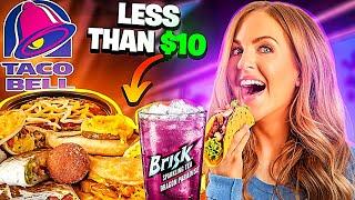 Irish Girl Tries Everything on the American TACO BELL  Value Saver Menu | Downtown Chicago