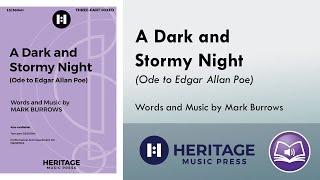 A Dark and Stormy Night (Three-part Mixed) - Mark Burrows