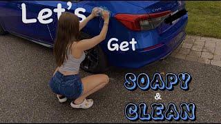 Cleaning A BEAUTIFUL 2023 Honda Civic Sport AT HOME!