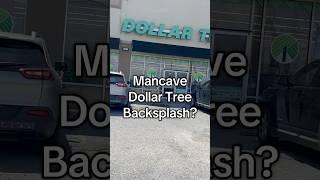 $20?? backsplash from the #DollarTree #ManCave #DIY #designonadime #designonabudget