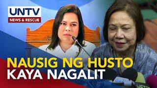 VP Duterte, nausig nang husto kaya nasukol ng galit - Sen. Cynthia Villar