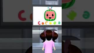 Adorable Chaos! Cocomelon Invades Sakura School Simulator TV?!  Viral YouTube Shorts!