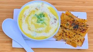 Yummy Pumpkin Soup & Easy Garlic Bread Recipe