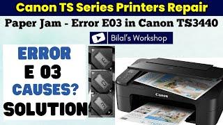 Fixing Error E03 on Canon PIXMA TS Series Printers – Step-by-Step Guide