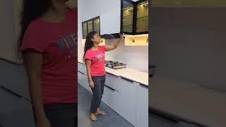 Tendom Kitchen Design for your home | Best Tendom Kitchen design  | Black Glass Profile Shutter