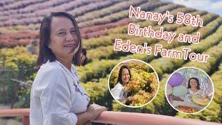 Nanay’s 58th Birthday | Eden’s Flowers Farm Tour | Juliet Uy Duropan