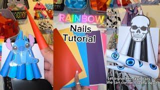 NAILS COMPILATION paper nail designs + tutorial