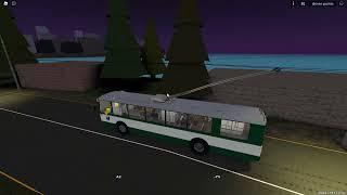 Roblox - OSVed's Trolleybuses place - Line 9 with ZIU 9 TISU while roblox being 50% broken