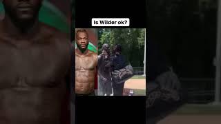 Deontay Wilder getting too comfortable with his statue #boxing #shorts