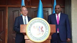 DAAWO" Madaxwaynaha PUNTLAND oo Qaabilay Wafdi ka socday Dawladda Sweden.