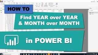 Year over Year and Month over Month Calculations in Power BI