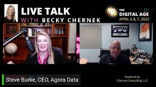 AI technology and more! Live Talk  with Becky Chernek with Steve Burke | CEO Agora | Rebecca Chernek