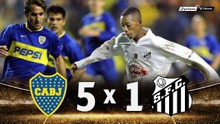 Boca Juniors 5 x 1 Santos (Tevez x Robinho) ● 2003 Libertadores Final Extended Goals & Highlights