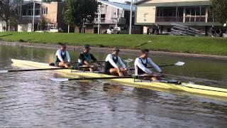 Rowing in Four in Melbourne in lead up to London