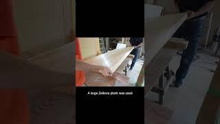 Carpenter Builds Tokonoma (alcove) made of Japanese Cypress