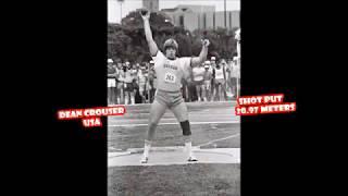 Dean Crouser (USA) SHOT PUT 20.97 meters (1982).