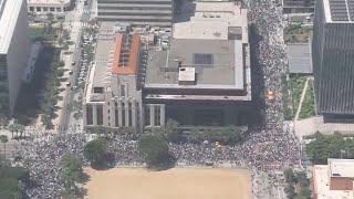 ‘No Kings' protesters rally in LA