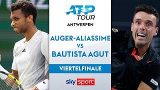 Auger-Aliassime  vs. Bautista Agut  - Viertelfinale | Antwerpen 2024 | Highlights - Sky