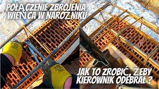 Połącznie zbrojenia wieńca w narożniku. Jak to zrobić, żeby kierownik odebrał ?