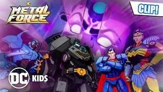 Justice League Defeat BRAINIAC!   | DC Metal Force | @dckids