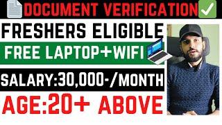  Best Non-Sales Job! |  Document Verification |  Freshers Welcome |  Test Date: 14th March 2025