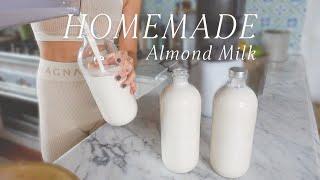 How to make Frothy Almond Milk with ONLY 2 Ingredients | Shayna Terese Taylor