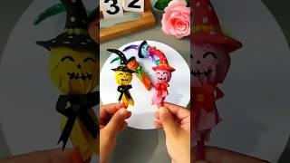 how to make an Halloween witch #shortyoutube #halloween #art #witch #idea #diy #easy