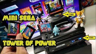 Mini Sega Genesis Tower of Power fully functional custom build