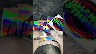 Allright Stickers - Pegatinas semi-troqueladas holográficas 