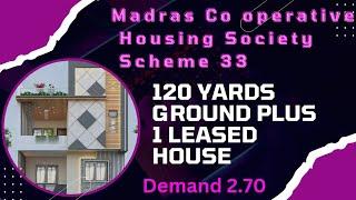 Madras Society Scheme 33 Karachi 120 yards Ground plus 1 Leased house for sale