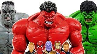 Romeo & Thanos vs Avengers Battle! Go~! Hulk, Spider-man, Thor, Iron Man, Captain America