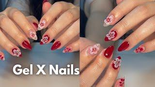 Watch me do a full gel x set | step by step tutorial 