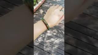 53mm Natural Jade Bangle  (Y822)