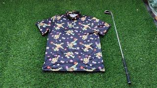 Golf Gentry TMNT - TURTLE FLOWER POWER-Men's golf polo