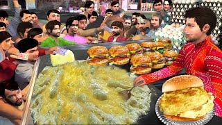 Chicken Anda Tikki Bun Indian Famous Street Food Hindi Kahaniya Hindi Moral Stories Hindi Stories