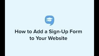 Add a Sign-Up Form to Your Website | SimpleTexting Academy