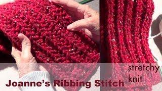 Knitting with Ribbing Stitch | Joanne's Stitch Pattern