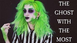 BEETLEJUICE GLAM MAKEUP TUTORIAL | LINABUGZ