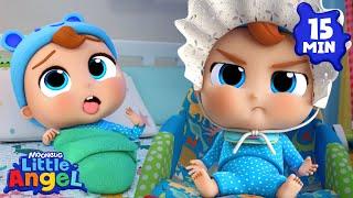 Baby John Doesn't Want To Be Rock-a-bye-Baby  Little Angel + More Nursery Rhymes and Kids Songs