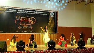 Group dance performance | Bollywood songs | College fest 'Aagam'| CTAE, Udaipur