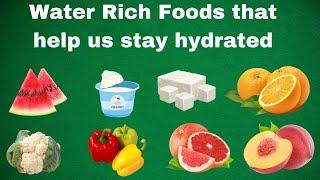 GK....Stay Hydrated With These Water Rich Foods !!!