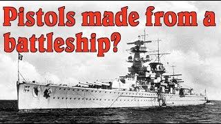 Ballester-Molina Pistols from German Pocket Battleship Armor?