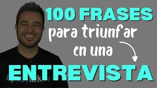 100 frases para triunfar en tu ENTREVISTA de trabajo en INGLÉS ‍