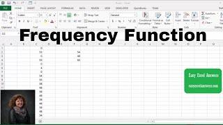 How to use the frequency function in Excel