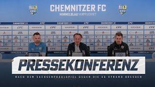 Chemnitzer FC | Pressekonferenz nach dem Sachsenpokalspiel gegen die SG Dynamo Dresden