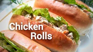 Quick & Easy Chicken Bread Rolls | Chicken Snack Recipe